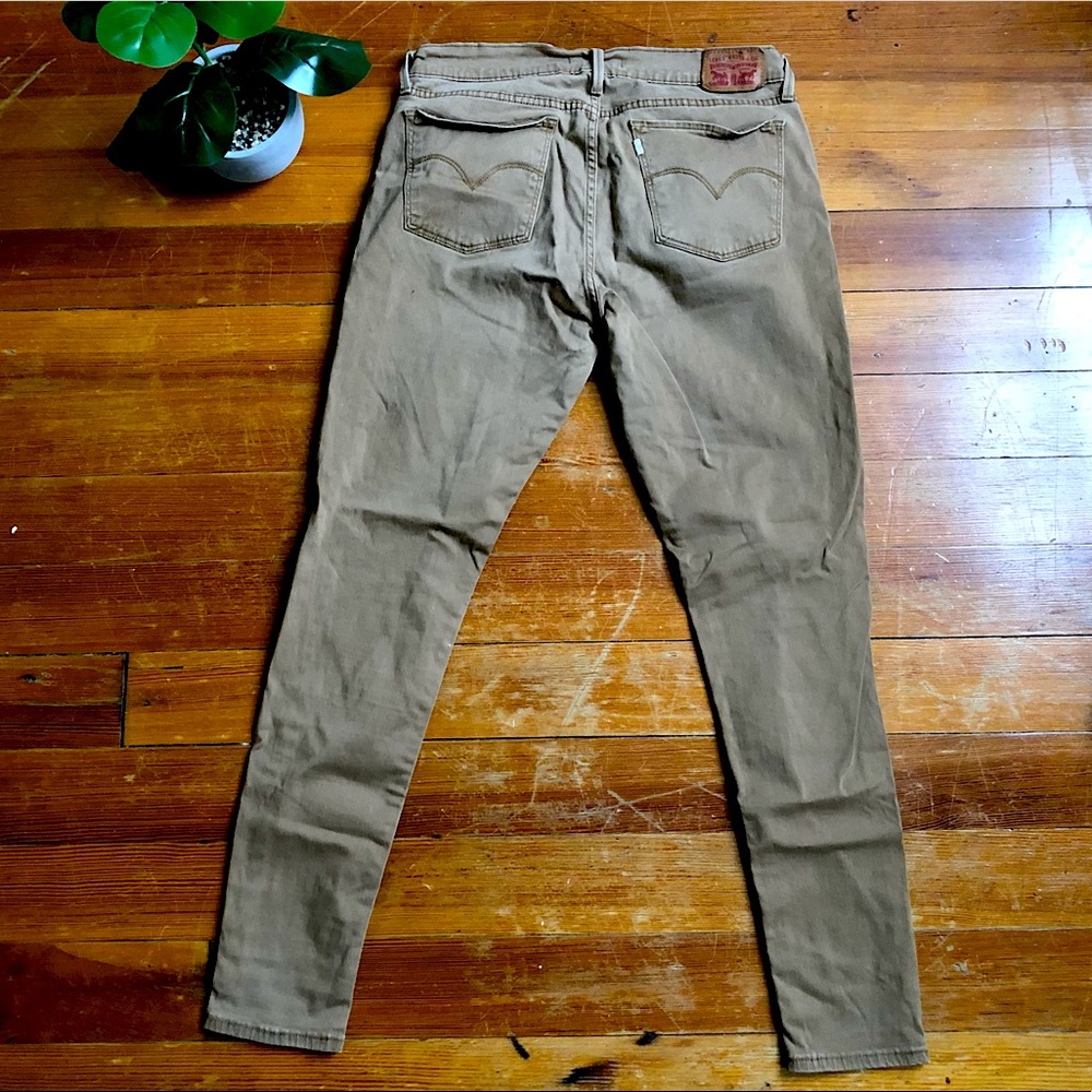 Levi Strauss 710 Super Skinny Tan Jeans sz 31